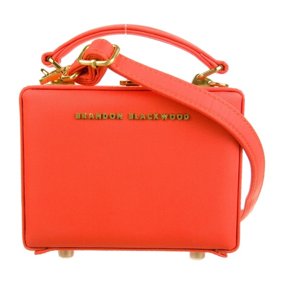 Like New Brandon Blackwood Orange Nylon Mini Kendrick Trunk - Picture 5 of 8